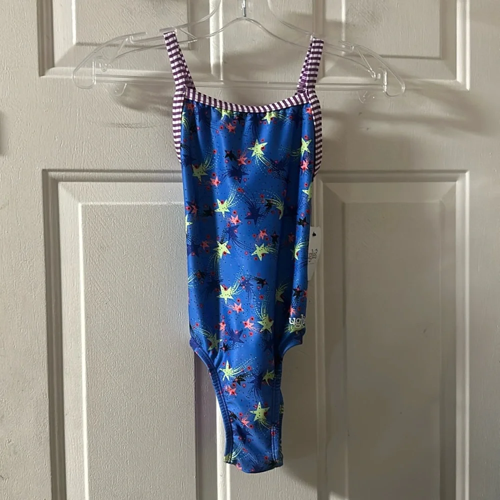 Dolfin Uglies Stargazer Print One Piece Swimsuit: BLUE: NEW WITH TAGS: SIZE 10